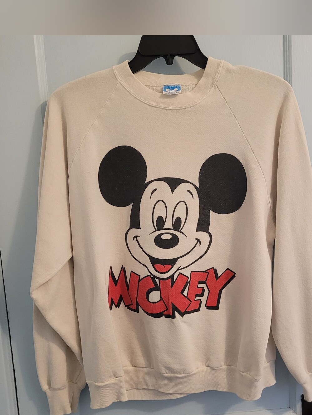 Disney Mickey Graphic Cream Sweatshirt Vintage